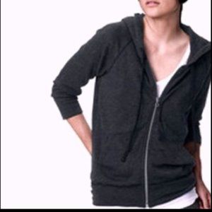 Standard JAMES PERSE 3/4 sleeve zip up Hoodie L